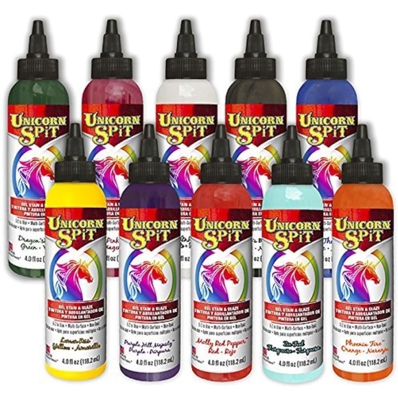 Unicorn Spit Gel Stain and Glaze in One, 4 Ounce Each - 10 Paint Collection - Picture 5 of 5